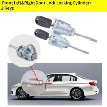 1Pair Front Left&Right Door Lock Locking Cylinder+ 2 Keys for Seat Ibiza 6L 2002-2006 6L3837167B/6L3837168C 6L3 837 167