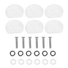 6 stuks/set stemmechanieken/machinekoppen/acrylknoppen voor gitaar (#1)