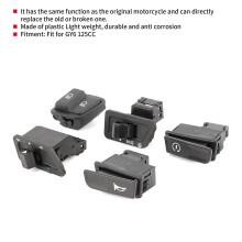 Motorradlenker-Lichtschalter EIN/AUS-Taste, wasserdicht, für ATV, UTV, Roller, 7/8 Zoll