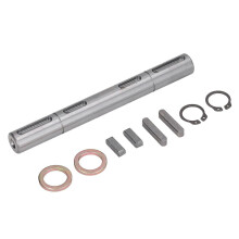 Schneckengetriebe mit doppelter Abtriebswelle, 18 mm Durchmesser, 164 mm Länge, legierter Stahl, geräuscharmer Schrittmotor, doppelte Abtriebswelle