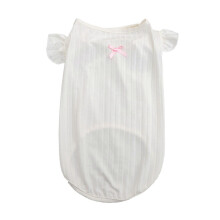 Huisdierpyjama's: schattige slaapkleding voor katten en honden, dun, licht, ademend en comfortabel, perfect voor de zomer, wit, maat L.