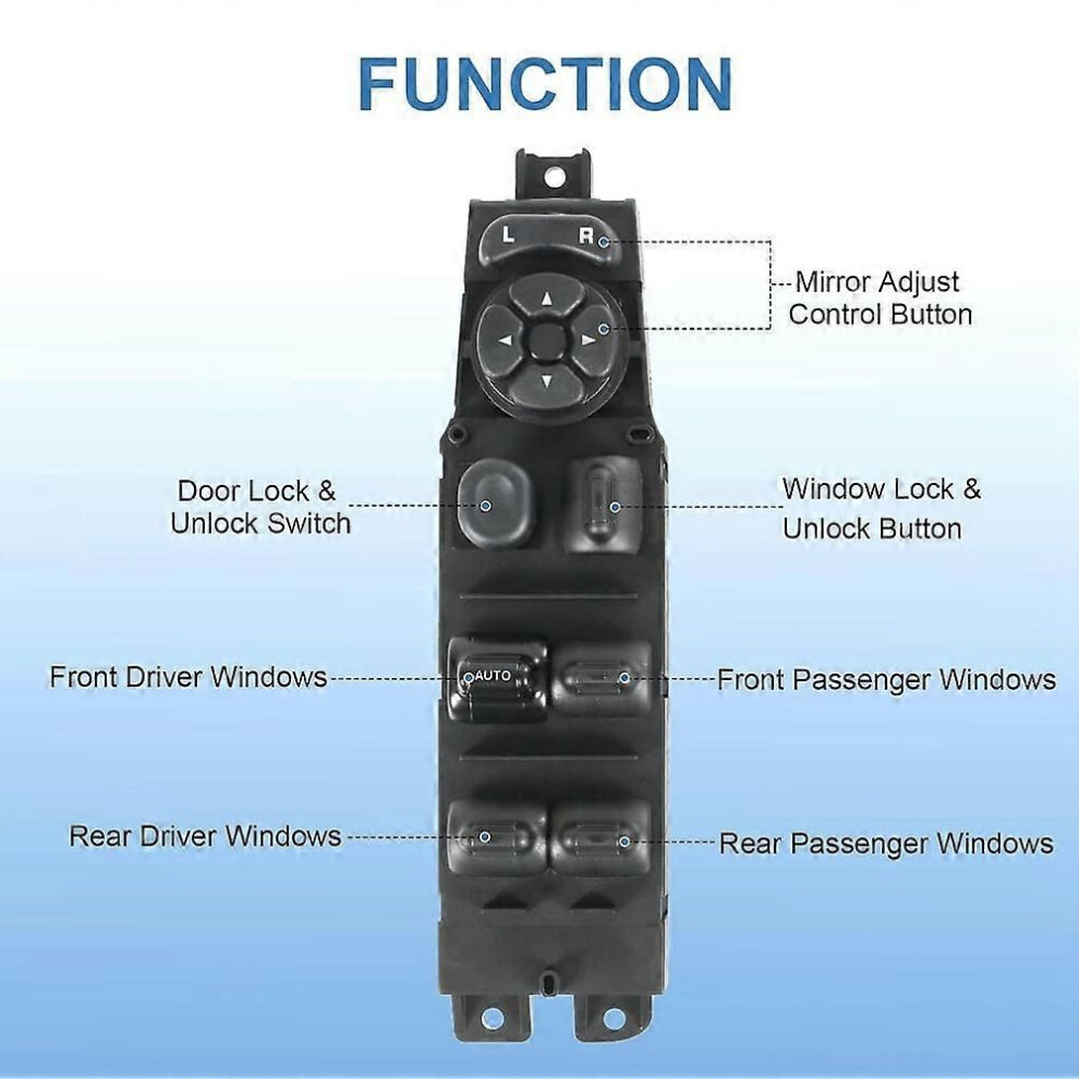 Power Window Switch And Bezel Kit For Dodge Ram 1500 2500 3500 Dakota Durango 68171680Ab 56049805Ab 5Hz71xdvad 9152359412223