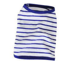 Honden zomervestje, modieus en schattig, met blauwe strepen, dun, ademend en comfortabel, mouwloos, geschikt voor honden, puppy's en katten, blauw XXL