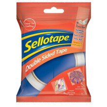 Sellotape Double Sided Tape, Strong Double Sided Tape for Everyday Use, Mounting, Arts & Crafts