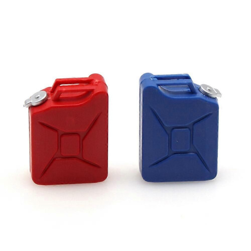 2Pcs Mini Simulation Fuel Tank Decoration Tools,Red 2