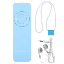 MP3 Music Player Portable Music Media MP3 Player with Lanyard for Listening to MusicBlue