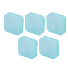 stuks kleine plastic doosjes, transparant blauw, multifunctioneel, stofwerend, doorzichtig, voor knutselwerk, kralen en sieraden