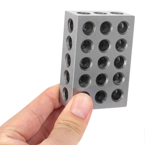 2 τεμάχια μπλοκ σκληρυμένου χάλυβα 25x50x75mm, παράλληλο μπλοκ 1
