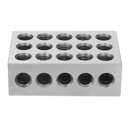 2 τεμάχια μπλοκ σκληρυμένου χάλυβα 25x50x75mm, παράλληλο μπλοκ 2