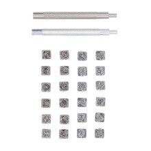 24pcs Leather Stamping Tools 12 Animal Signs 12 Constellation Style Alloy SteelLeather Stamps for Jacket Suitcase Belt