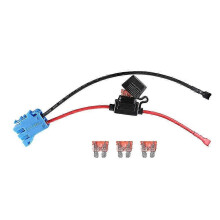 Kabelboomconnector met 12AWG draad en 40A zekering voor Peg Perego 12V SLA-accu, geschikt voor Fisher Price speelgoedauto's.