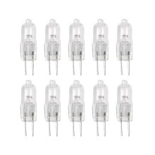 10 stuks, G4 halogeenlamp 12V 35W pinlamp warm wit