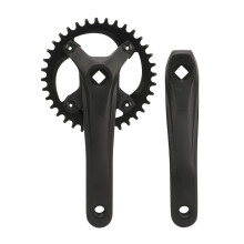 104 BCD Mountainbike Single Speed Crankstel 36T Vierkante Gaten Crankstel Positieve Negatieve Tanden Enkele Schijf 7-12 Speed Aanpassingsaccessoires