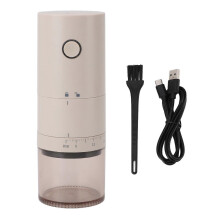 Elektrische Kaffeemühle mit Mahlwerk, 38 Gängen, einstellbar, USB-aufladbar, tragbar, für Filterkaffee zu Hause