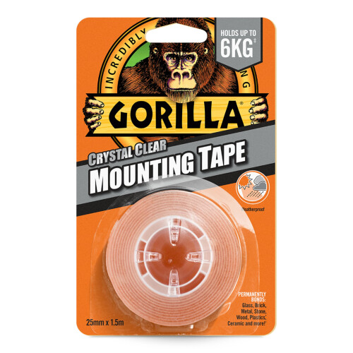 Gorilla Gorilla Double Sided Mounting Tape Clear 15m Pack of 1