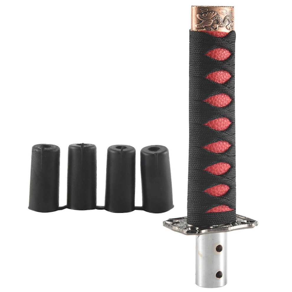 Universal Samurai Sword Gear Shift Knob Shifter Katana Metal + 15Cm Black/Red 9152359422741