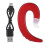 Hands Free Ear Hook Bluetooth Headphone Wireless Painless Bone Conduction Earphone Headset(Red) 1