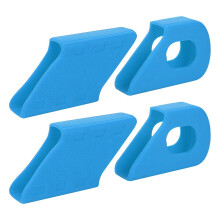 4 stuks siliconen beschermhoezen voor fietscranks, armbeschermers, fietsaccessoire (blauw)