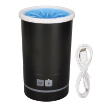 Elektrische automatische hondenpootreiniger, snel en effici?nt, USB-oplaadbaar, voor thuisgebruik en in de dierenwinkel.
