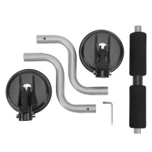 Kayak Roller Loader Prevent Scratching Easy To Assemble Multipurpose Kayak Roller Mount with Suction Cup for Cars KY?OE04?S Silver