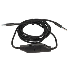 Hoofdtelefoonkabel 3,5 mm AUX-kabel voor gamingheadsets met ingebouwde microfoon, mute-functie en volumeregeling voor Logitech G633 G933 G935 G635