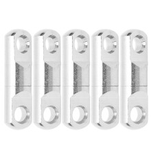 5pcs/set Stainless Steel Column Type 360?? Rotary Bearing Swivels Fishing Swivels Hook Connector7#