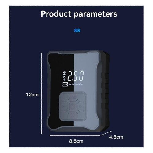 Αντλία αέρα αυτοκινήτου 12V 150PSI ηλεκτρική ασύρματη φορητ 2