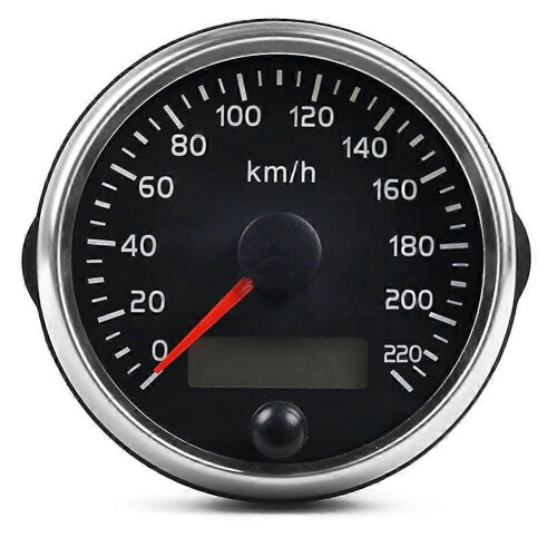 Car Universal 85mm Speedometer Odometer Dual Function LCD Panel Modified Car Speedometer 220km/H 2