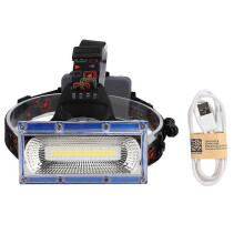 COB LED-koplamp met USB-oplaadfunctie, superhelder licht voor kamperen, werken, wandelen en autoreparaties (W608)