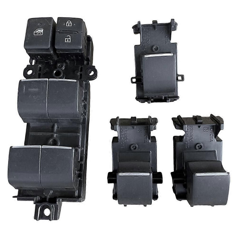 4 Pcs Led Master Power Window Switch Kit For Toyota Rav4 Xa50 2019-2021 84040-02180, 84040-0R020, 84810-F4060 9152359420914