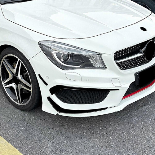 For CLA Class C117 Line 2013-2015 Front Bumper Lip Splitter Spoiler Diffuser Cover Trim 1
