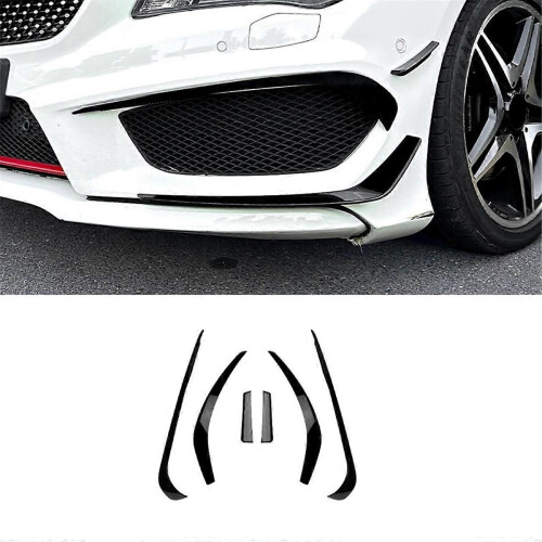 For CLA Class C117 Line 2013-2015 Front Bumper Lip Splitter Spoiler Diffuser Cover Trim 2
