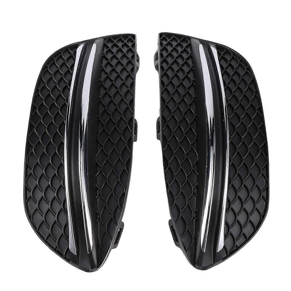 Front Bumper Grille Fog Cover & Chrome Trims Compatible C Class W205 C180 C200 C250 2058851223 205885 Light 9152359434140