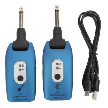 Gitaarzender/ontvanger draadloos systeem A9 2,4 GHz USB-kabel Muziekinstrumentaccessoires Blauw