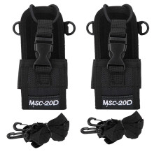2 Stück MSC 20D Universal Nylon Verstellbarer breiter Schultergurt Walkie-Talkie Schutzhülle