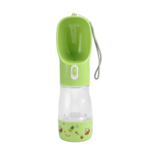 Portable Pet Water Bottle Travel Feeding Drinking Cup Water Dispenser for Dogs CatsGreen