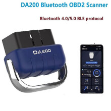 DA200 Auto OBD II Read Card Tool BLE Bluetooth 4.0/5.4 OBD2 Car Diagnostic Scanner 25K80 Chip Fault Coder Free APP