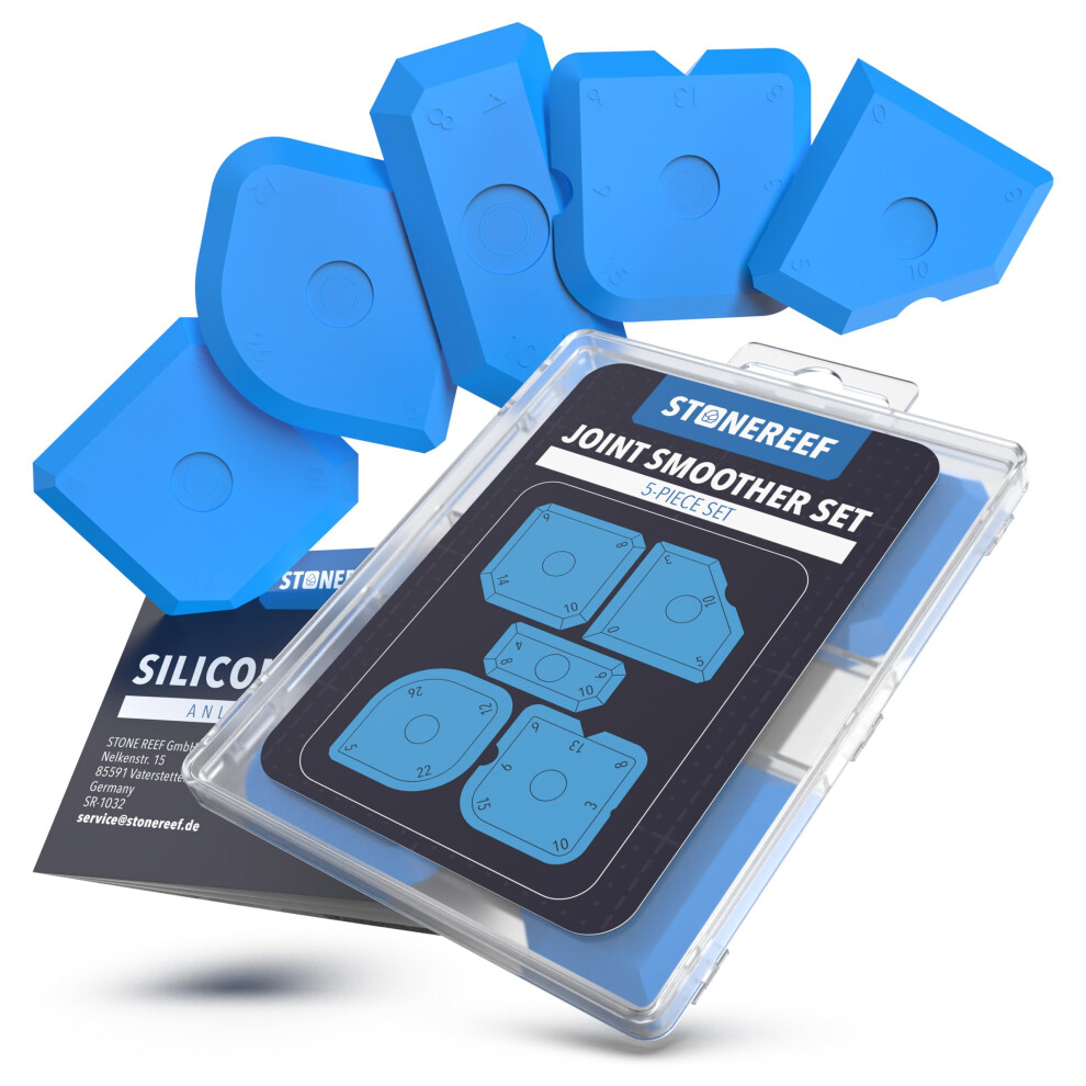 5-In-1 Silicone Remover & Finishing Tool Set Â Caulking Tool Kit With Grout Scraper & Sealant Smoother 5051226629983