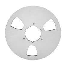 1/4 10,5 Zoll leere Aufwickelspule 3-Loch Aluminiumlegierung Universalöffnung Maschinenteil Tonband-Aufwickelspule für Pioneer Silver