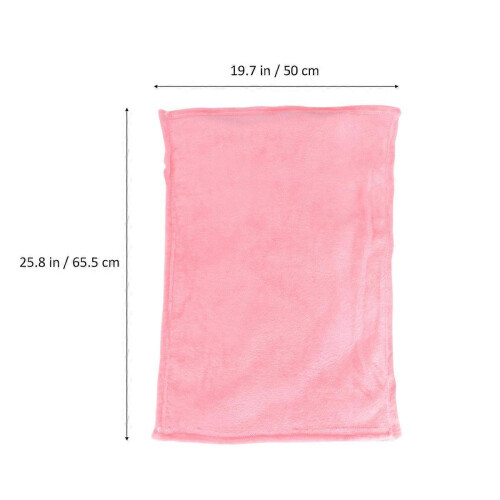 Pink Fleece Flannel Pet Blanket for Warming Use 2Pcs Bundle 1