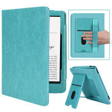 MMK Kindle Paperwhite Case 7"/6.8"(12th/11th Generation-2024/2021), Premium PU Leather Smart Cover with Hand Strap Card Slot, for Kindle Colorsoft Si