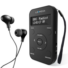 LEMEGA PR1L Pocket DAB Radio, FM Radio, Portable DAB+ Radio, Headphone Included, Rechargeable battery,20 Presets, LCD Display, Sports DAB Radio with