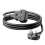 1 Meter Short Extension Lead Single Plug Socket Power Cable 13 Amp Extension Cord Electrical Socket Black 1