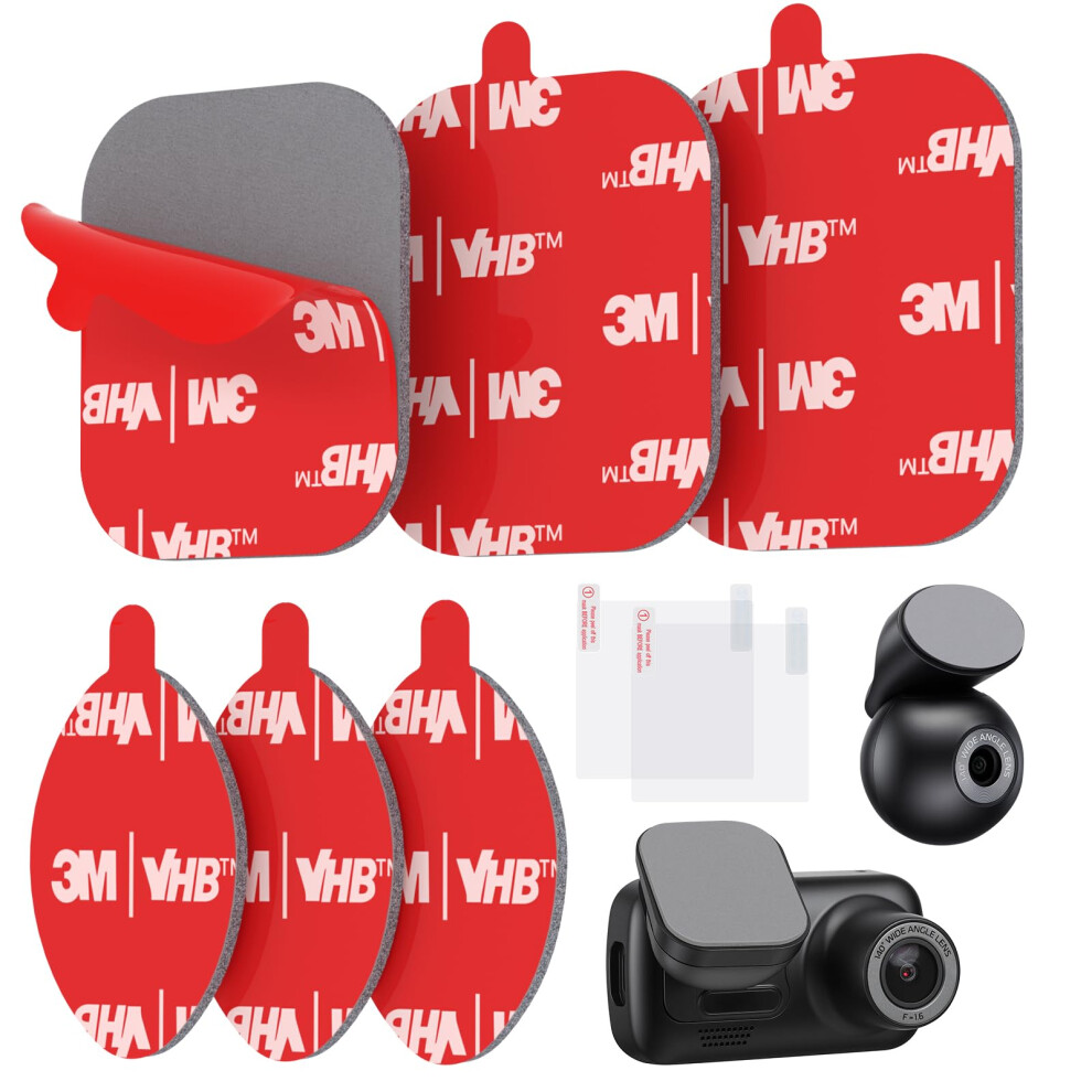 Fixchord 3M Dash Cam Sticky Pads, 6Pcs Dash Cam Mount Adhesive Pads, 3M Sticky Pads Compatible With Nextbase Series 2-122, 222X, 222Xr, 322Gw, 422Gw, 15214140