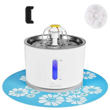 Pet Fountain Automatic Cat Water Fountain Dog Water Dispenser with LED Lights for Cats Dogs Multiple Pets