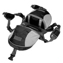 Dog Saddle Bag Adjustable Hound Travel Dog Backpack with Side Pockets for Small Medium Large DogsBlack S