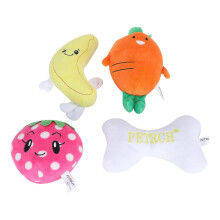 stuks pluche kauwspeeltjes met piepend geluid, bijtbestendig, geschikt voor het reinigen van de kiezen van een hond of puppy.