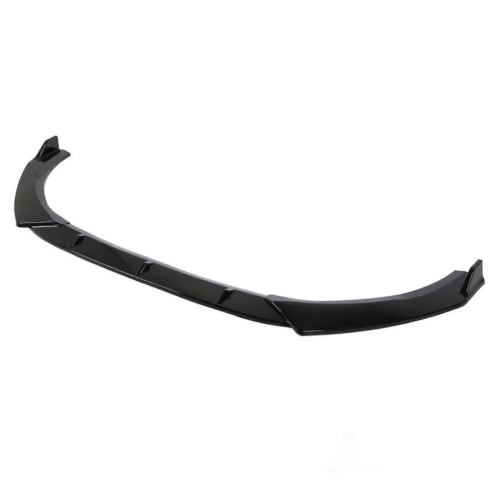 Front Bumper Lip Spoiler Body Kit 3 Section Type Glossy Replacement For Benz CâClass W206 Amg Line 2022 To 2023 Black 9152359433532