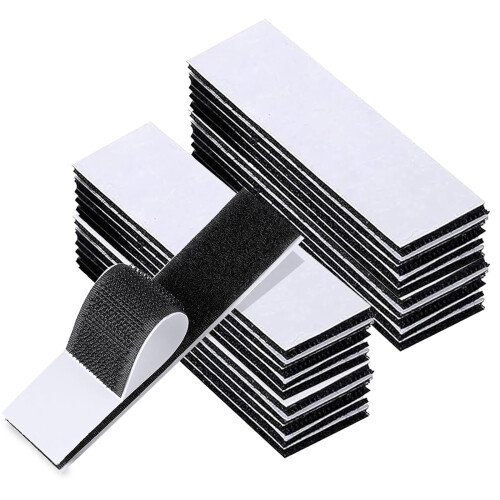 20 Pack 10 Pairs Hook and Loop Strips Heavy Duty 079x39 Inch  Self Adhesive