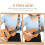 Adjustable No Drill Double Ukulele Strap with Comfort Shoulder Sling and Balanced Support 3
